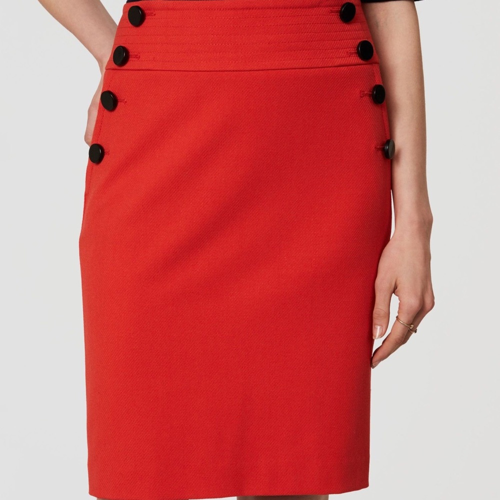 Super cute red sailor themed skirt. New!